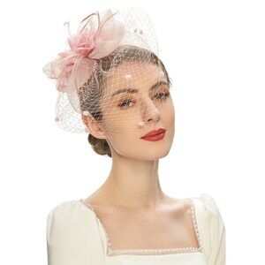Fascinator Hats For Women Tea Party Headband Kentucky Derby Wedding 6461